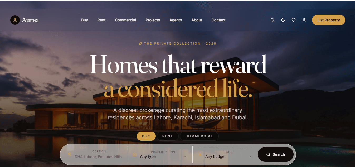Luxury Real Estate Website